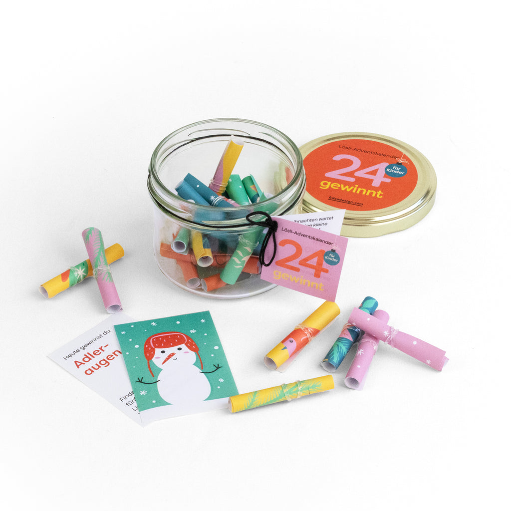 Lösli-Adventskalender - 24 gewinnt - Kinder
