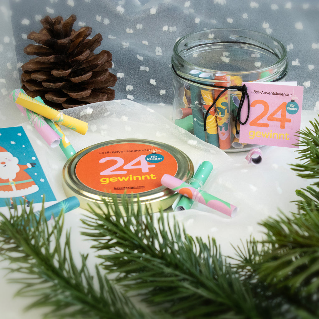 Lösli-Adventskalender - 24 gewinnt - Kinder