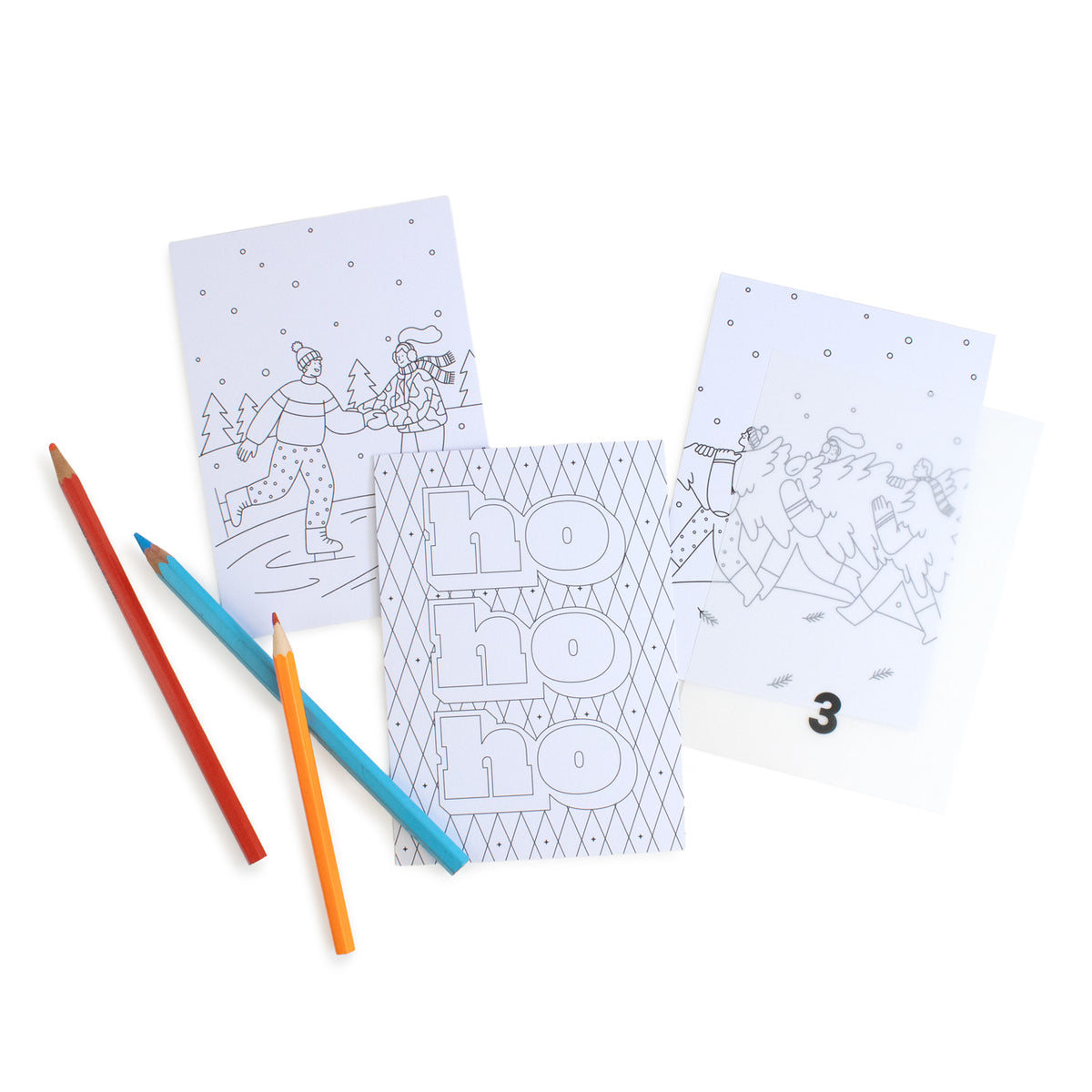 Postkarten-Adventskalender - 24x Malfreude
