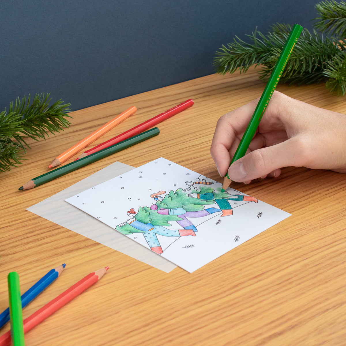 Postkarten-Adventskalender - 24x Malfreude