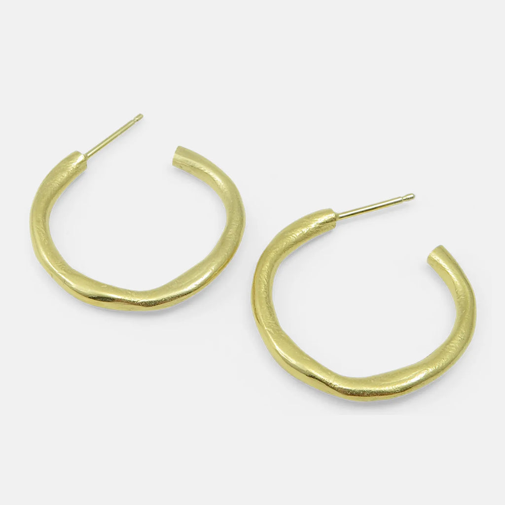 Produktbild Ohrringe Struktur-Ring - gross - gold