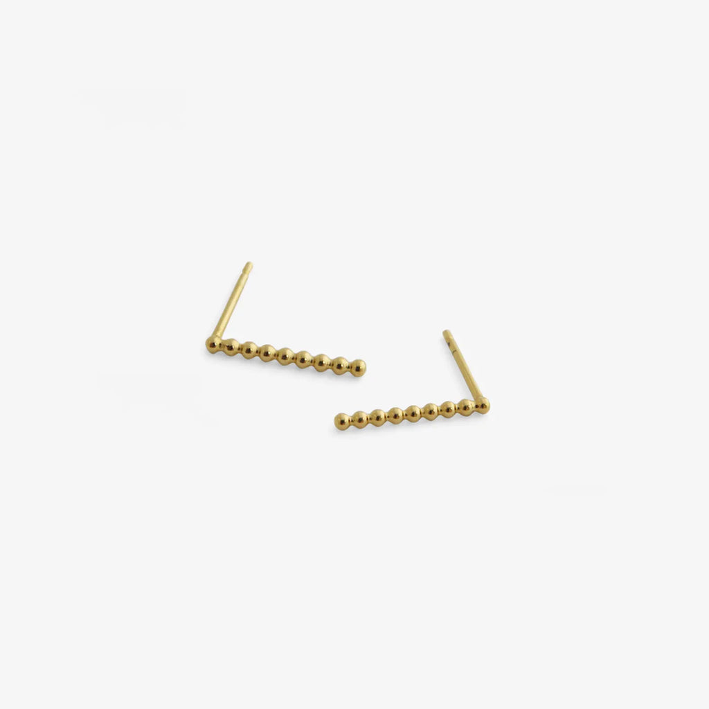 Produktbild Ohrstecker Bläschen-Streifen - gold