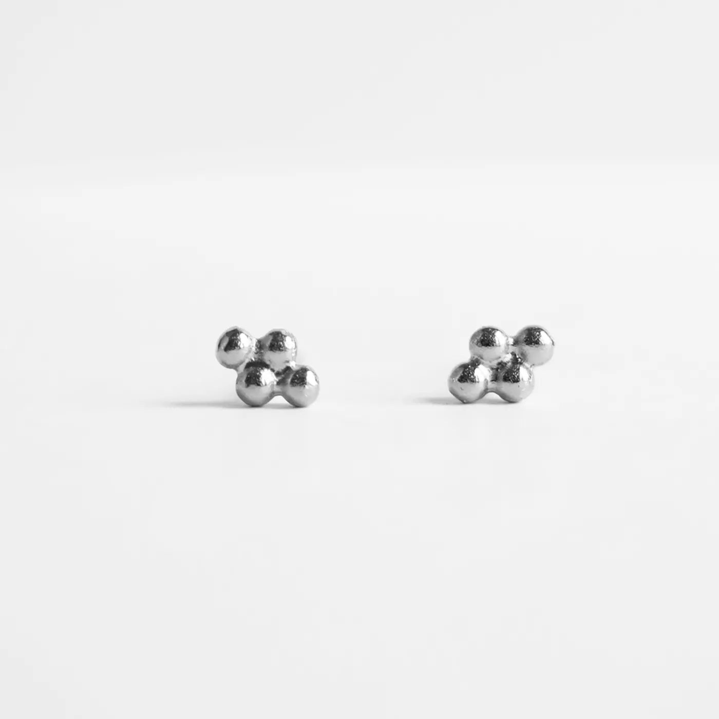 Produktbild Ohrstecker Rhombus - klein - silber