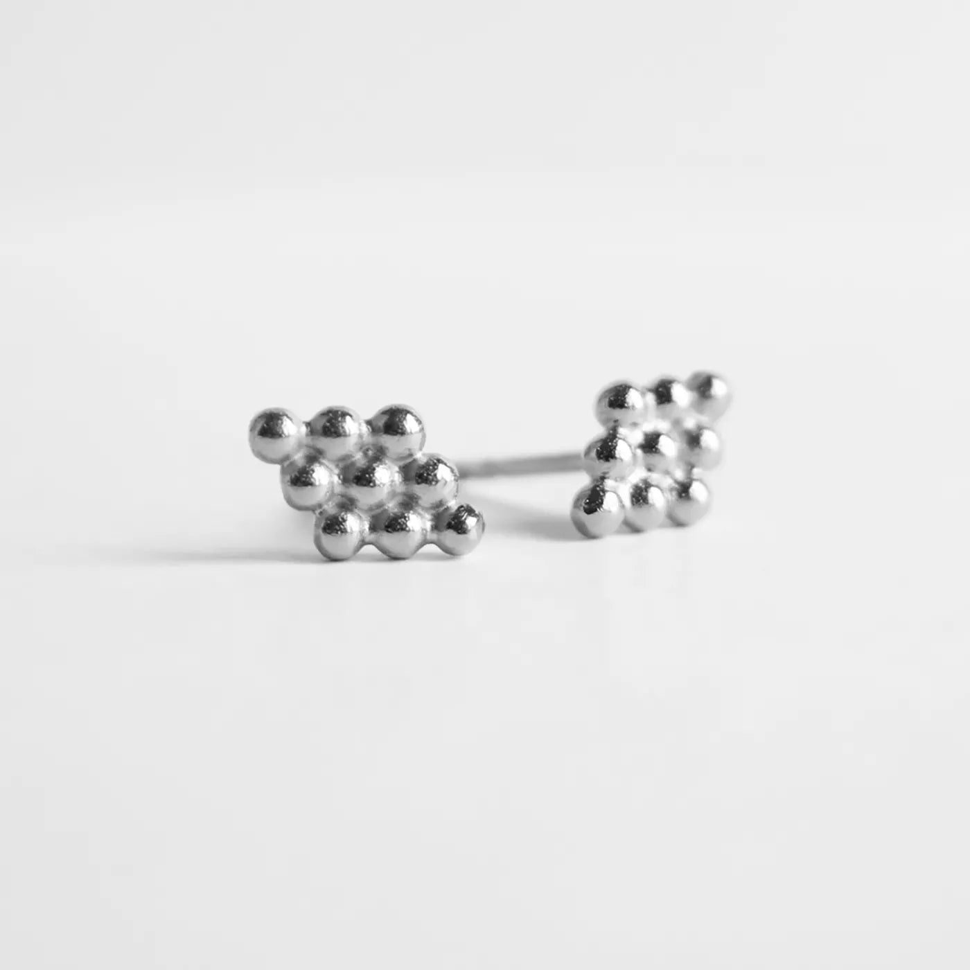 Produktbild Ohrstecker Rhombus - regulär - silber