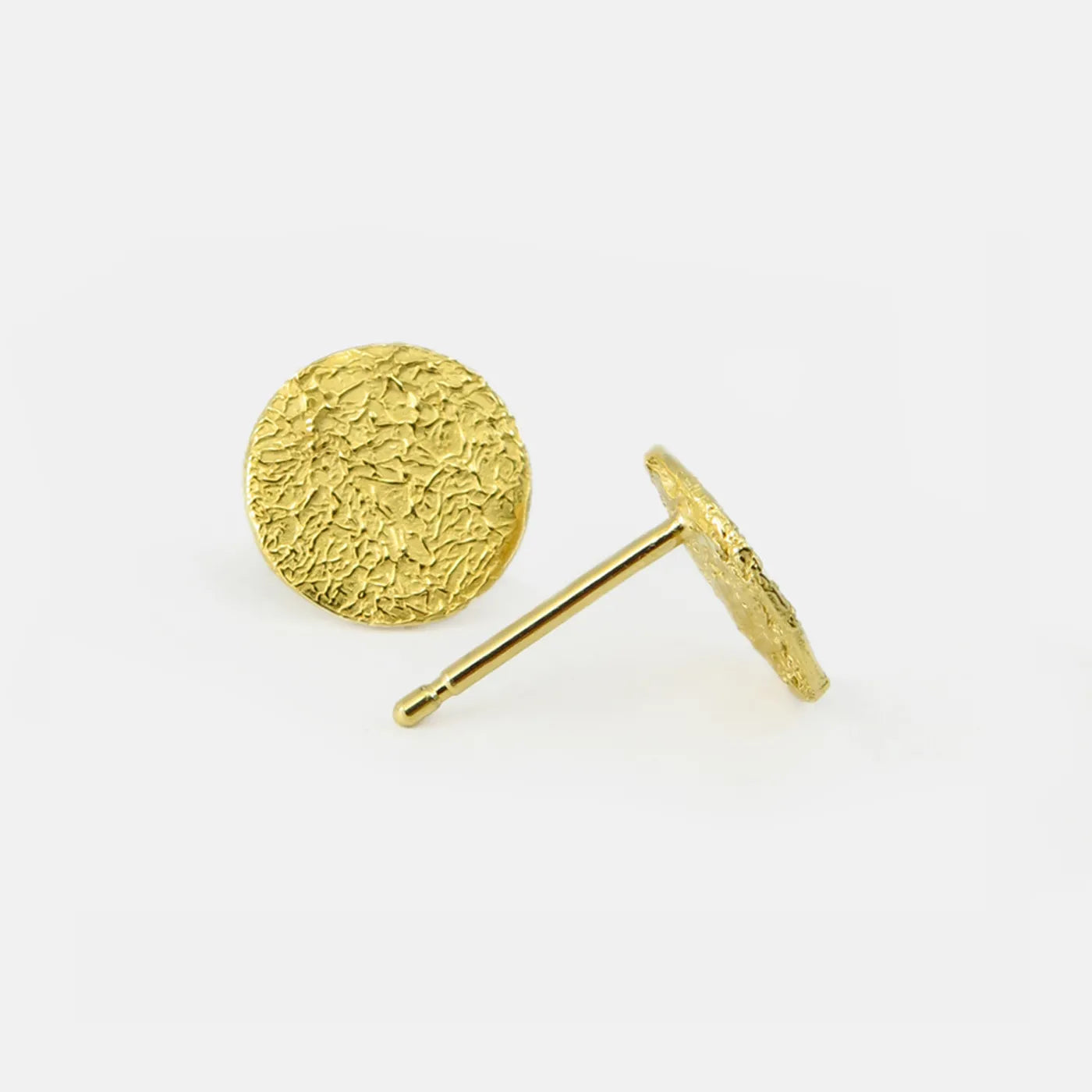 Produktbild Ohrstecker Folienstruktur - mittel - gold