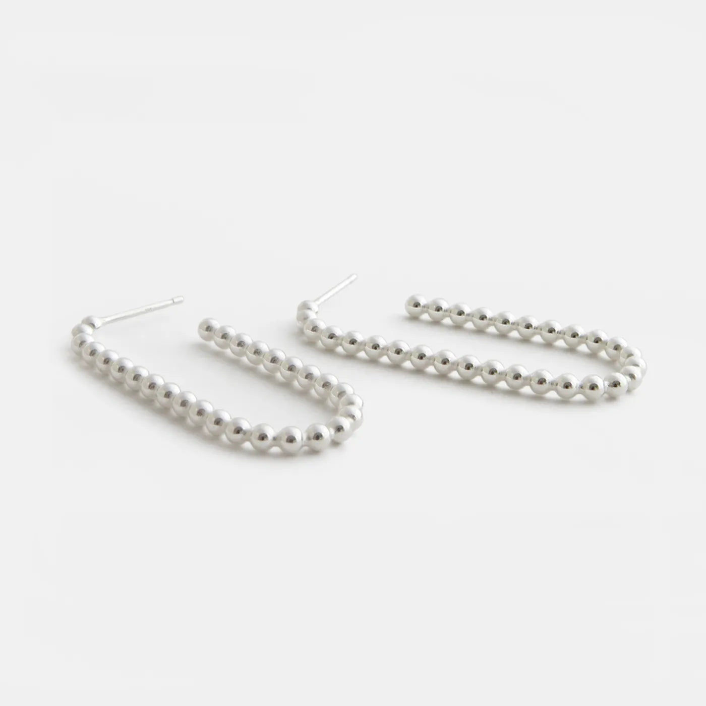 Produktbild Ohrringe Blasen-Link - gross - silber