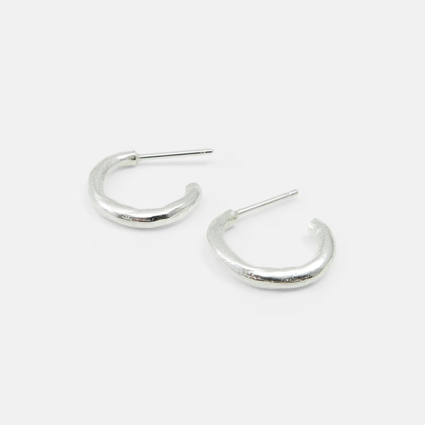 Produktbild Ohrringe Struktur-Ring - klein - silber