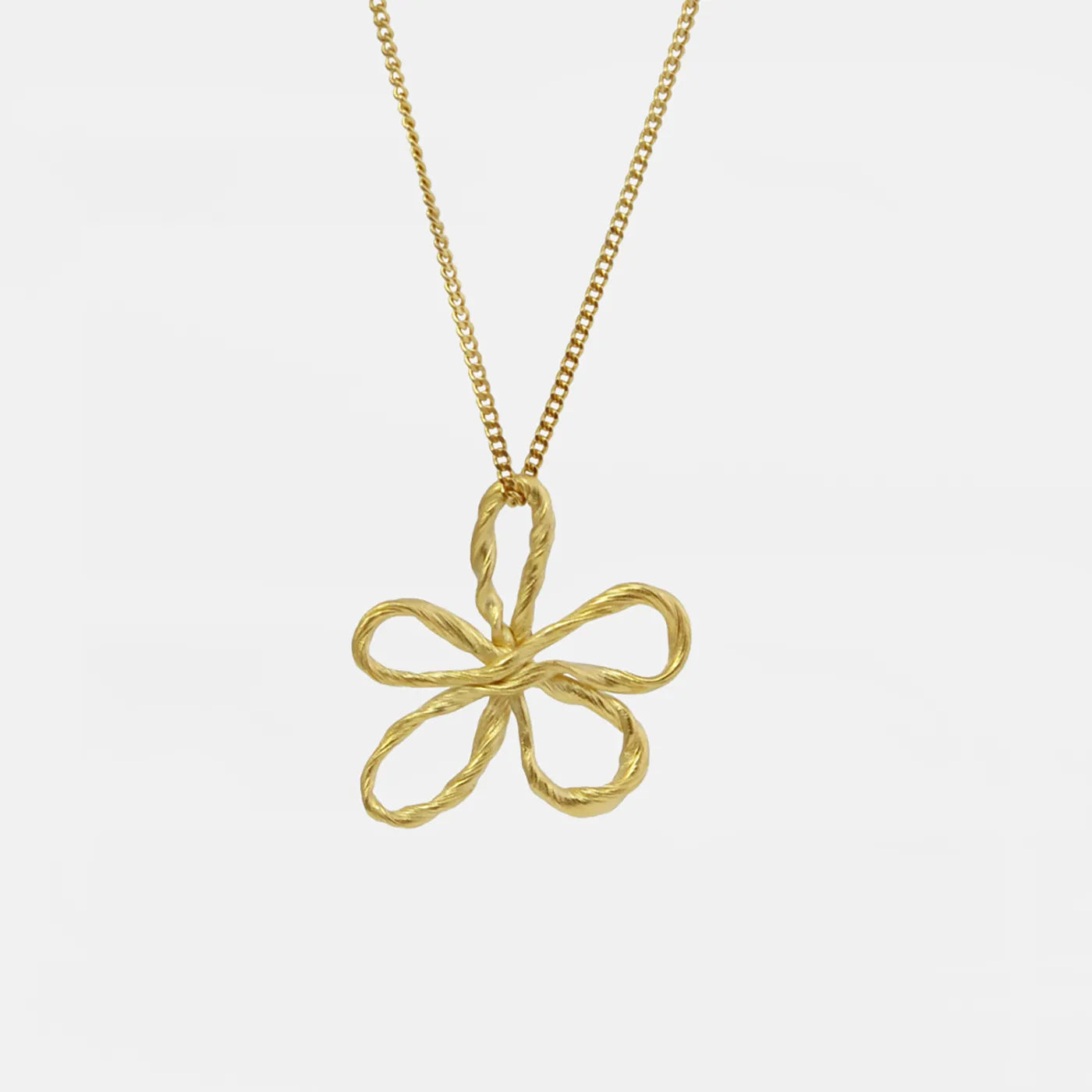 Produktbild Halskette Blumenknoten - gold