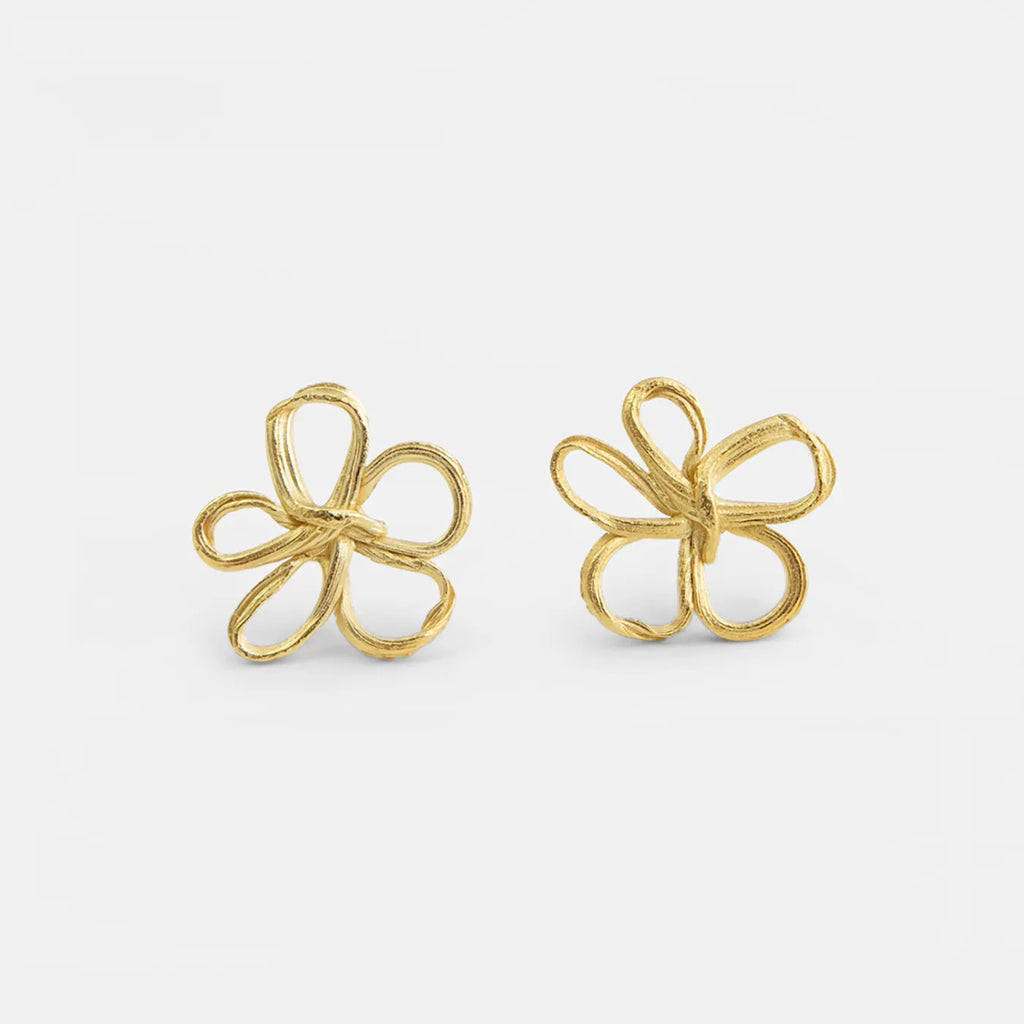 Produktbild Ohrstecker Blumenknoten - klein - gold