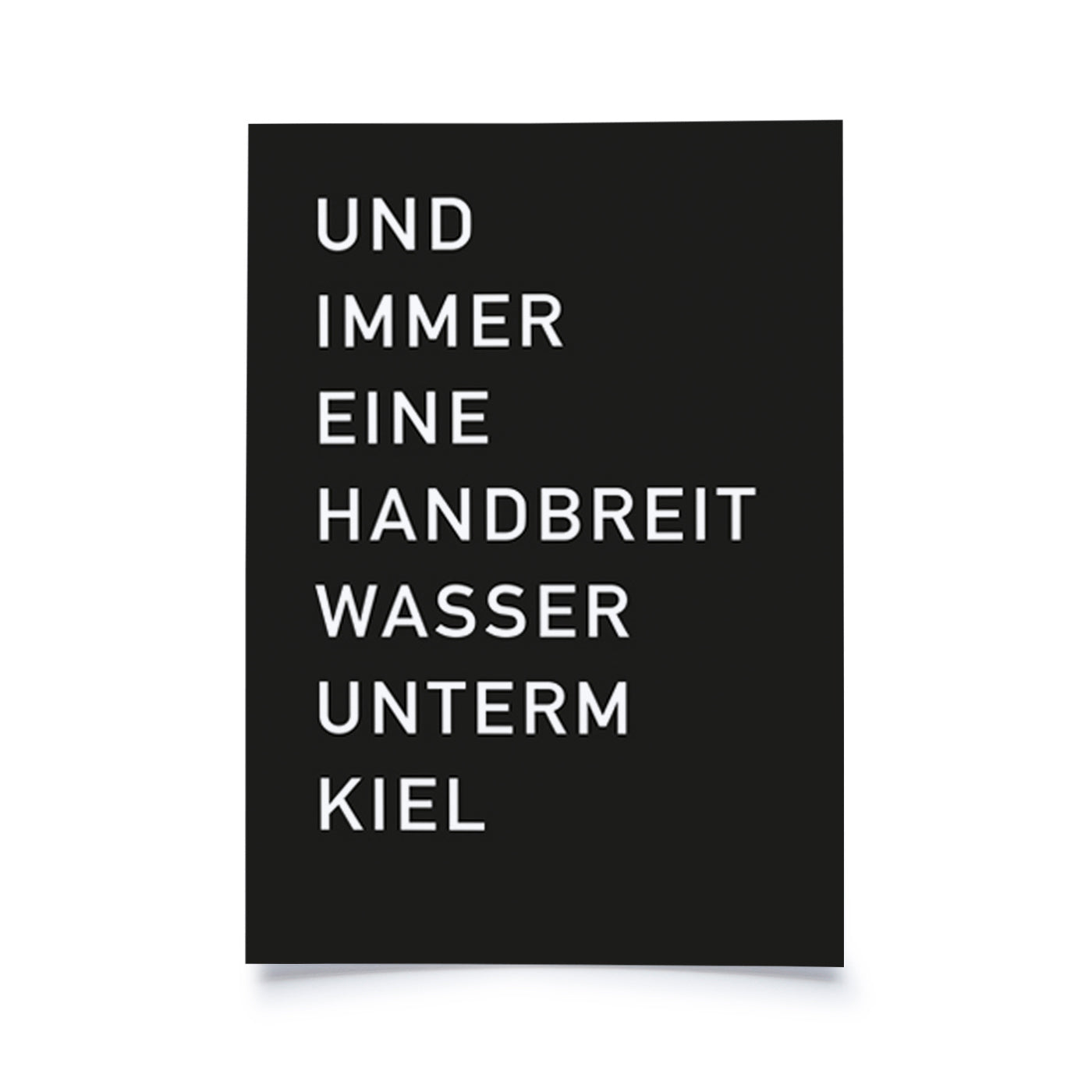 Produktbild Eine handbreit Wasser unterm Kiel