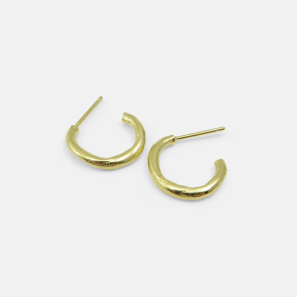 Produktbild Ohrringe Struktur-Ring - klein - gold