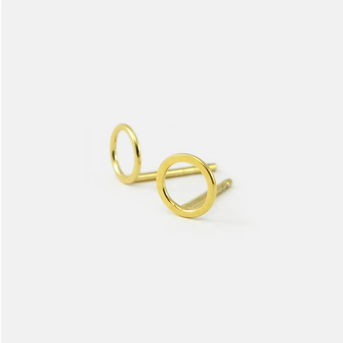 Produktbild Ohrstecker Kreis - mittel - gold