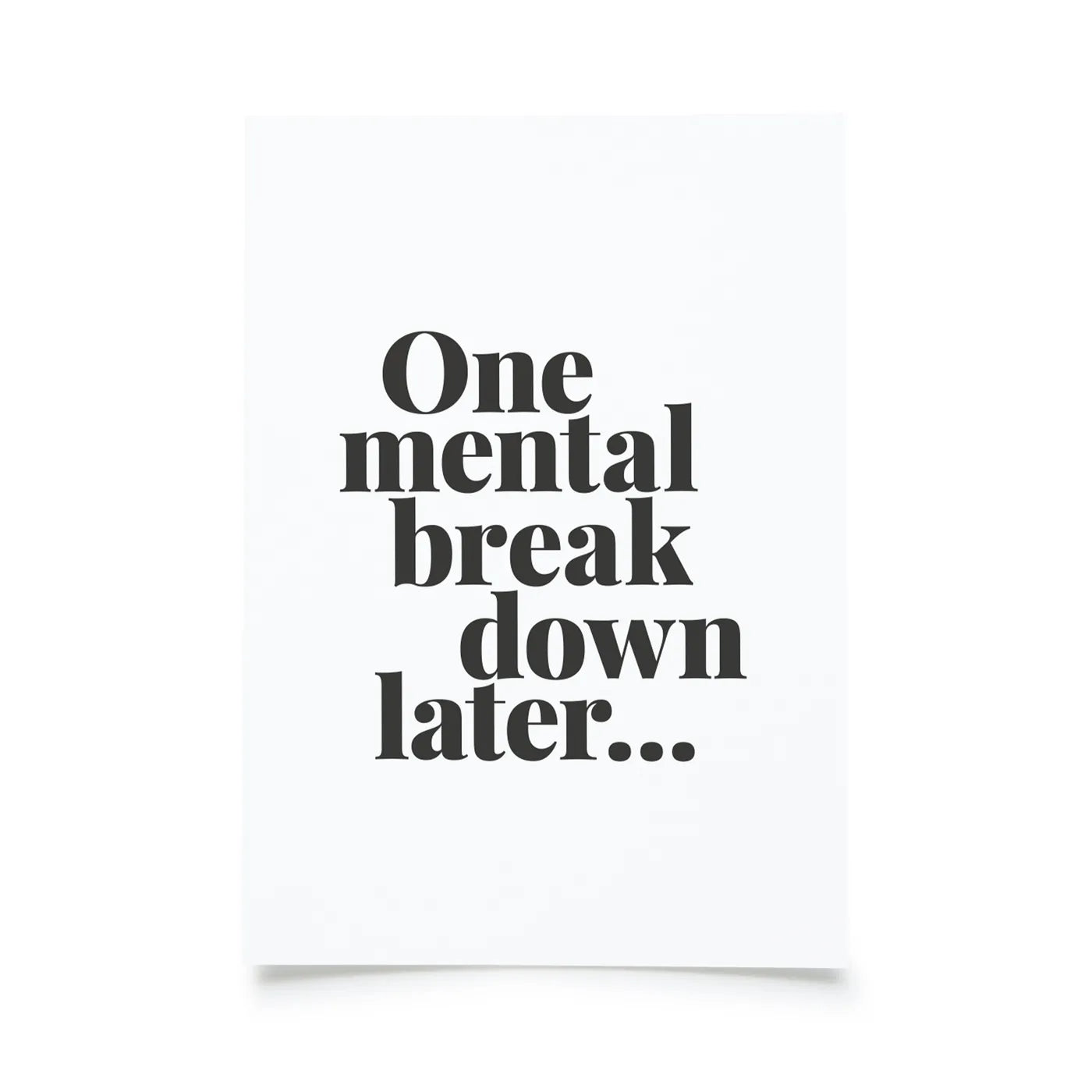 Produktbild Tadah - One mental breakdown later…