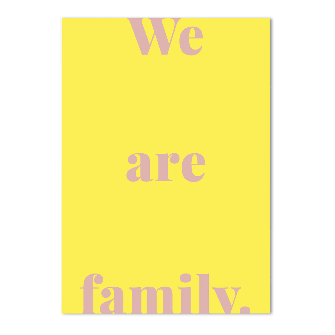 Produktbild Poster Tadah - We are family.
