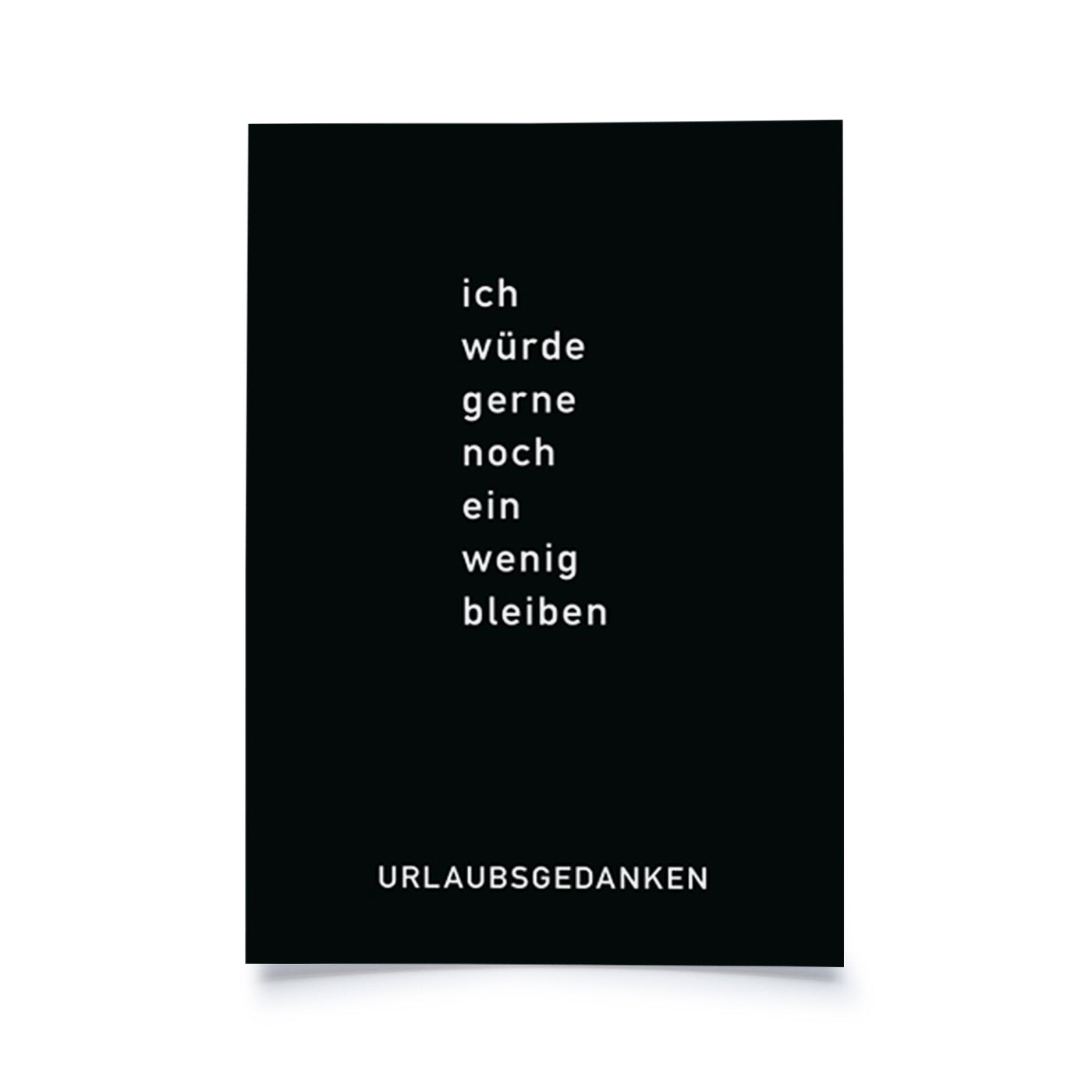 Produktbild Urlaubsgedanken - Ein wenig bleiben