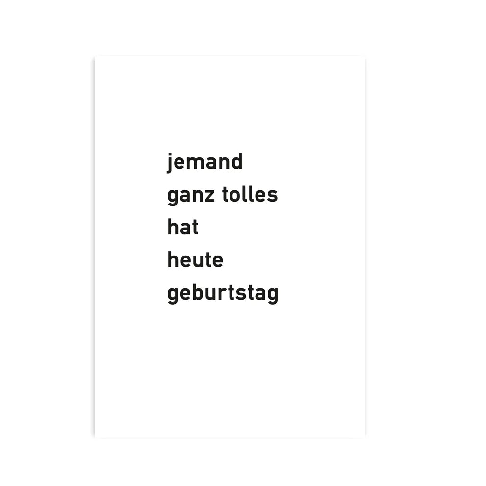 Produktbild jemand ganz tolles hat geburtstag