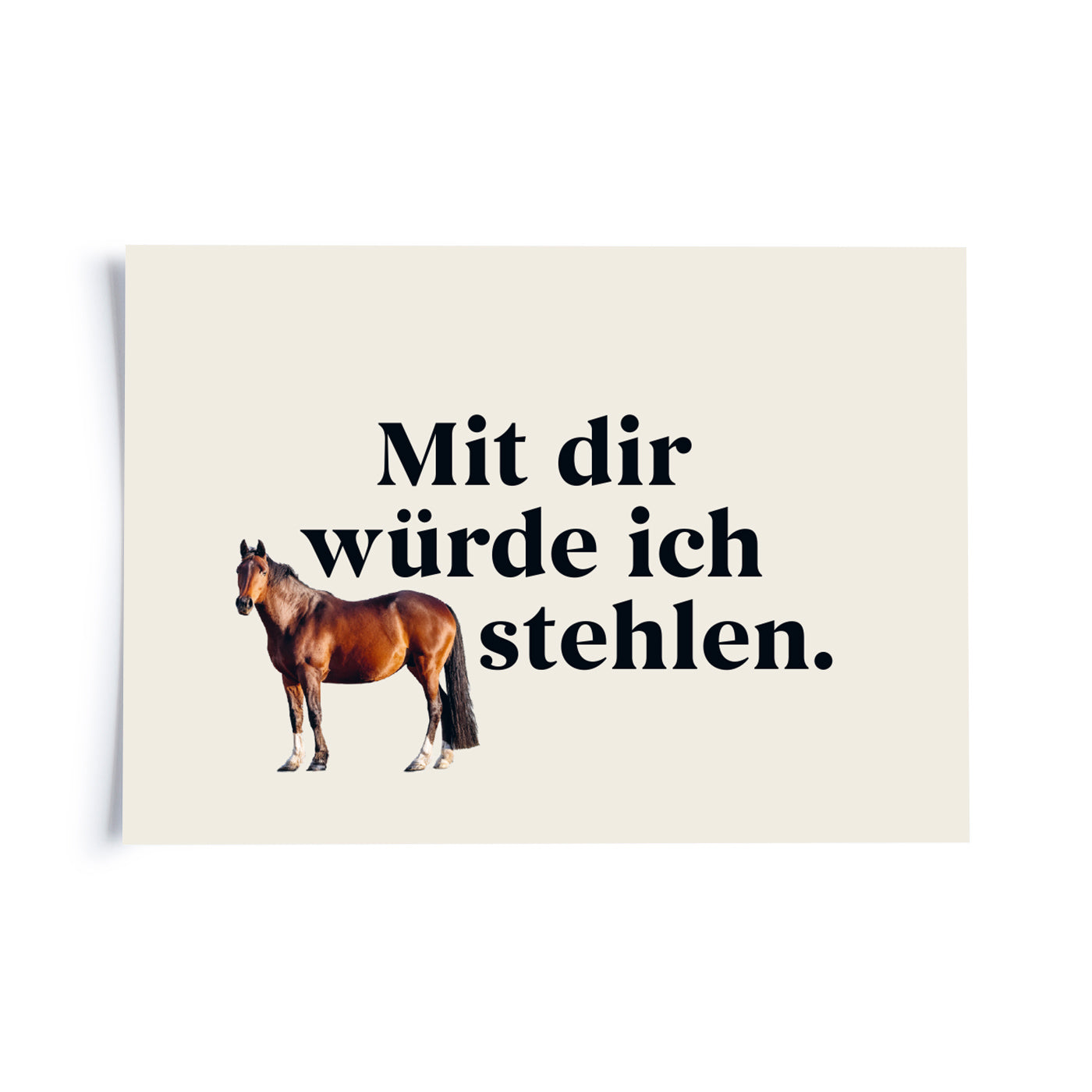 Sprichwörter - Mit dir würde ich Pferde stehlen.