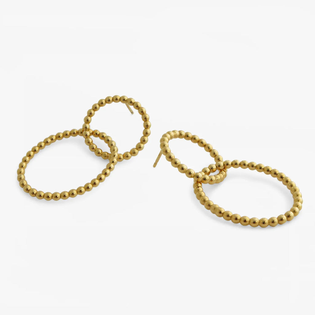 Produktbild Ohrringe Blasen-Kreis-Oval - gold